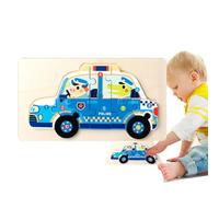 Puzzle di camion dei pompieri, enigmi di veicoli per bambini - Puzzle di scuolabus educativo,Assistenza per l'apprendimento portatile, forniture per l'istruzione precoce per le capacità motorie, la ca