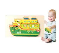 Puzzle di camion dei pompieri, Puzzle per veicoli per bambini - Puzzle per veicoli per bambini in legno | per l'apprendimento portatile, Forniture per l'istruzione precoce per