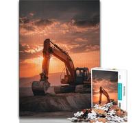Puzzle di camion escavatori per adolescenti 1000 puzzle, giochi educativi, decorazione da parete, regali unici per compleanno e Natale 50x75cm