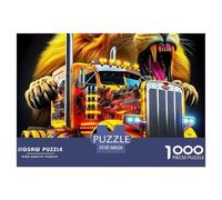 Puzzle di camion grandi per adulti e bambini. 1000 pezzi, gioco stimolante e difficile, gioco educativo, decorazione per la casa, per adulti e bambini di età superiore ai 14 anni, 38x26cm/1000pcs