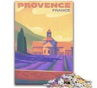 Puzzle di campi di lavanda della Provenza per adolescenti, giochi educativi, decorazioni per la casa, regalo di compleanno, regali, arte murale 1000 pezzi (50x75cm)