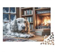 Puzzle di cane da montagna bernese, pollo, puzzle per adulti, 1000 pezzi, carta riciclata per donne, difficile, stimolante, regalo per ammazzare il tempo, 75x50 cm/1000 pezzi