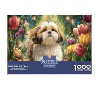 Puzzle di Cane Domestico Carino per adulti e bambini. 1000 Pezzi Gioco di Sfida Fantastica Giochi Educativi Decorazione per la Casa per Adulti e Bambini di 14 Anni e Oltre 38x26cm/1000pcs