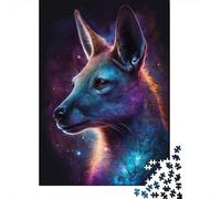Puzzle di canguro animale, sfida difficile, puzzle in cartone riciclato al 100% per donne e uomini, regali di Halloween, 300 pezzi (40x28 cm)