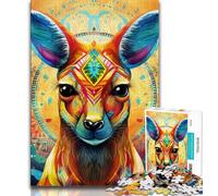 Puzzle di canguro per adulti e adolescenti, aiuta il cervello a esercitare i giocattoli avvincenti per coltivare la pazienza, ottimo regalo, 50x75cm