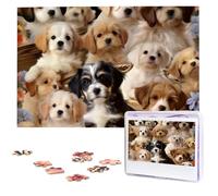 Puzzle di cani da compagnia carini da foto 1000 pezzi puzzle in legno personalizzati impegnativi puzzle per adulti immagine personalizzata regali per famiglia matrimonio amico