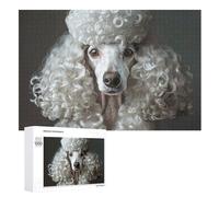 Puzzle di cani dai capelli ricci 1000 pezzi puzzle in legno personalizzato foto puzzle per adulti amici immagine puzzle regali per matrimonio, compleanno, San Valentino, decorazione della casa