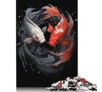 Puzzle di carpe giapponesi Koi, livello difficile, 100% in cartone riciclato, per donne e uomini, regalo per la festa del papà, 1000 pezzi (75x50 cm)