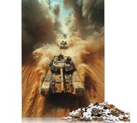 Puzzle di carri armati in battaglia nel deserto per adulti, 1000 pezzi, puzzle di carta, gioco di decompressione, giocattolo, puzzle, gioco impegnativo, 38x26 cm/1000 pezzi