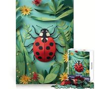 Puzzle di carta a tema insetti per adolescenti, 1000 pezzi, sfida intelligente, passatempo rilassante, chiusura di sicurezza, regalo di Natale (50x75cm)
