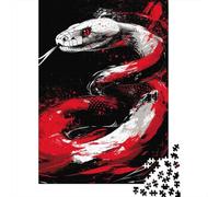 Puzzle di carta da 1000 pezzi a forma di serpente per adulti, puzzle, regali di Natale, gioco educativo, sfida, giocattolo, 1000 pezzi (38x26 cm)