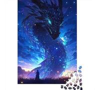Puzzle di carta da 1000 pezzi con drago d'arte anime, puzzle di carta per adulti e adolescenti dai 12 anni in su, regali di Natale, 1000 pezzi (38x26 cm)