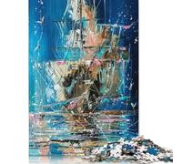 Puzzle di carta da 1000 pezzi di navi fantasma, puzzle di carta per adulti e adolescenti dai 12 anni in su, regali di Natale, 1000 pezzi (75x50 cm)