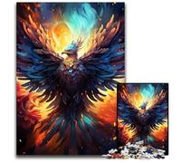 Puzzle di carta da 1000 pezzi per adulti motivo fenice color fuoco decorazione per la casa colorata e gioco interattivo per famiglie 1000 pezzi (38x26 cm)