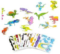 Puzzle Di Carta for Insetti Creativi 3D Fai-da-te, 30 Pezzi Assemblaggio 3D Intelligente Sfida Puzzle Di Insetti Regali Artigianali Fai-da-te, Crea Liberamente(Dinosaurs)