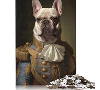 Puzzle di carta per adulti Bulldog francese Europa King 1000 pezzi di puzzle Puzzle rettangolare Gioco di sviluppo intellettuale 1000 pezzi (75x50 cm)