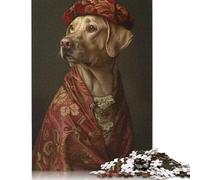 Puzzle di carta per adulti con cane Labrador Retriever, puzzle da 1000 pezzi per adolescenti, puzzle creativi, giochi stimolanti per famiglie, giocattoli, regali, 38x26 cm/1000 pezzi