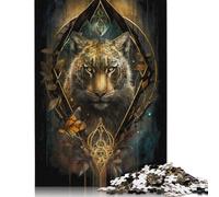 Puzzle di carta per adulti Tigre Giardino incantato 1000 pezzi di puzzle Puzzle rettangolare Gioco di sviluppo intellettuale 38x26 cm/1000 pezzi