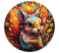 Puzzle di carta psichedelico con scoiattolo, per adulti, 1000 pezzi, gioco rompicapo per adolescenti, regalo perfetto per le feste 67,5x67,5 cm