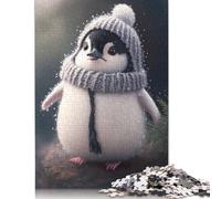 Puzzle di carta rettangolare ad incastro di precisione a forma di pinguino, per bambini e bambine, regali di Natale, 1000 pezzi (26x38 cm)