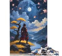 Puzzle di carta rettangolare con incastro preciso, raffigurante una katana di samurai giapponese, per bambini e bambine, regalo di Natale, 1000 pezzi (75x50 cm)