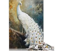 Puzzle di carta rettangolare con trespolo avorio, rompicapo per adulti e adolescenti, regali di Natale 1000 pezzi (26x38 cm)