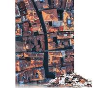 Puzzle di carta rettangolare "Strade di Venezia" per famiglie, per bambini e adulti dai 12 anni in su, regalo di compleanno, 1000 pezzi (75x50 cm)