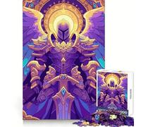 Puzzle di carte magiche "Angelic Paladin" da 1000 pezzi per adolescenti, ideale per sviluppare capacità analitiche, una fuga serena e un'unione perfetta, un regalo perfetto per le vacanze (38x52cm)