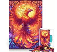 Puzzle di carte magiche Phoenix per ragazzi, 1000 pezzi, gioco divertente e stimolante per il tempo libero, con ritagli chiari, decorazione murale (38x52cm)