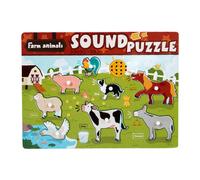 Puzzle di cartone animato divertente per l'insegnamento del suono per i