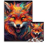 Puzzle di cartone colorato Art Fox da 1000 pezzi per adulti, per decorazioni per la casa, allenamento del cervello e regali per le feste, 26X38CM/10,23x14,96 pollici
