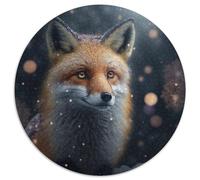 Puzzle di cartone da 1000 pezzi a forma di volpe per adulti, perfetto per decorare la casa o l'ufficio, regalo di Natale ideale, 67,5x67,5 cm.