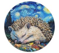 Puzzle di cartone da 1000 pezzi raffigurante il cielo notturno con il riccio, per adulti, perfetto come decorazione per la casa o l'ufficio, regalo di Natale ideale (67,5x67,5cm)