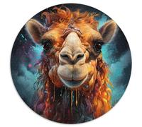 Puzzle di cartone da 1000 pezzi raffigurante un alpaca, regalo perfetto per la festa della mamma, compleanni e Natale (67,5x67,5cm)