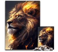 Puzzle di cartone da 1000 pezzi raffigurante un leone,un animale anime,per adulti,perfetto per adolescenti e collezionisti,ideale come decorazione per la casa e regalo da viaggio,26X38CM