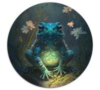 Puzzle di cartone da 1000 pezzi raffigurante una rana misteriosa per adulti, perfetto come decorazione per la casa o l'ufficio, regalo di Natale ideale (67,5x67,5cm)