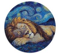 Puzzle di cartone "Il cielo notturno del leone" da 1000 pezzi per adulti, gioco interattivo per famiglie, regalo creativo con illustrazioni colorate (67,5x67,5cm)