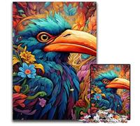 Puzzle di cartone per adulti, 1000 pezzi, a forma di uccello colorato, rompicapo impegnativo per adolescenti, divertente serata di giochi in famiglia, 26X38CM/10,23x14,96 pollici.