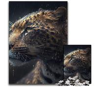 Puzzle di cartone per adulti Fantasy Leopard 1000 pezzi, puzzle per la casa, rompicapo per adolescenti e interazione familiare, 26X38CM/10,23x14,96 pollici.