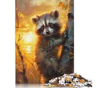 Puzzle di cartone premium "Alba Procione" divertente per bambini e bambine, regali di Natale 1000 pezzi (26x38 cm)