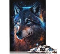 Puzzle di cartone premium Art Galaxy Wolf, gioco educativo, per bambini adulti, regalo di Halloween, 1000 pezzi (75x50 cm)
