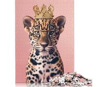 Puzzle di cartone premium "Corona Pastello" del Re Ghepardo, attività divertente da fare a casa, per adulti e adolescenti, regali per la festa del papà, 1000 pezzi (26x38 cm)