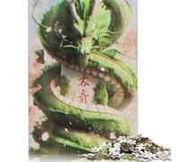 Puzzle di cartone premium di Dragon Green, giochi creativi, per donne e uomini, regalo di compleanno, 1000 pezzi (75x50 cm)