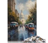 Puzzle di cartone premium per donne e uomini, arte di Washington DC, USA, giochi creativi, regalo di compleanno, 1000 pezzi (75x50 cm)