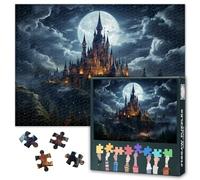 Puzzle di castello incantato 1000 pezzi castelli sulle isole galleggianti Jigsaw puzzle per adulti decompressione puzzle per adulti decorazione della casa puzzle impegnativo regali 50 cm x 70 cm