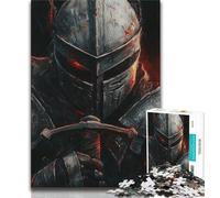 Puzzle di cavalieri medievali e guerrieri dipinti per adolescenti, 1000 puzzle, giocattoli educativi per l'apprendimento, giochi per famiglie, regali e compleanni unici (38x26cm)