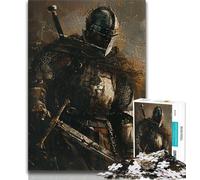 Puzzle di cavalieri medievali e guerrieri dipinti per adolescenti, 1000 puzzle, sfida difficile antistress, tutta la famiglia (38x26cm)