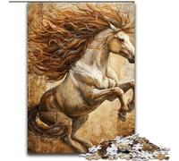 Puzzle di cavalli e leoni per adolescenti, 1000 pezzi, modelli da assemblare, attività divertenti da fare a casa, regalo di compleanno, regali da viaggio (50x75cm)