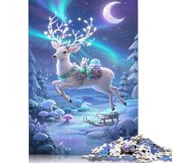 Puzzle di cervi, difficile, difficile, 100% in cartone riciclato, per donne e uomini, regali per la festa del papà, 1000 pezzi (75x50 cm)