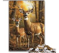 Puzzle di cervi per adulti e adolescenti, 2000 pezzi, giocattoli da gioco stimolanti Ogni pezzo è unico Gioco stimolante e divertente per tutta la famiglia (70x100cm)